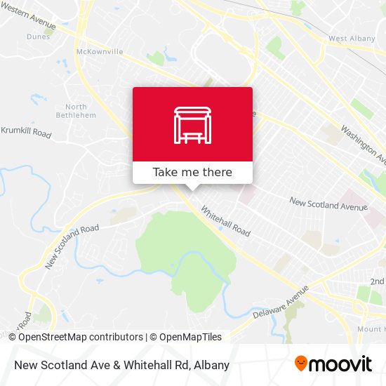 New Scotland Ave & Whitehall Rd map