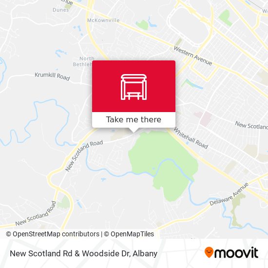 Mapa de New Scotland Rd & Woodside Dr