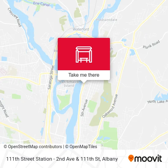 Mapa de 111th Street Station - 2nd Ave & 111th St