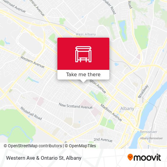 Western Ave & Ontario St map