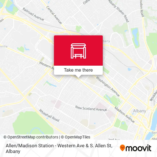 Mapa de Allen / Madison Station - Western Ave & S. Allen St