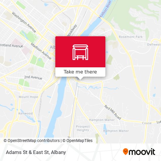 Mapa de Adams St & East St