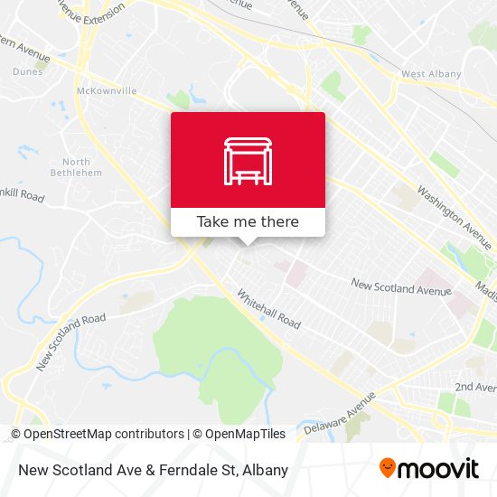 New Scotland Ave & Ferndale St map