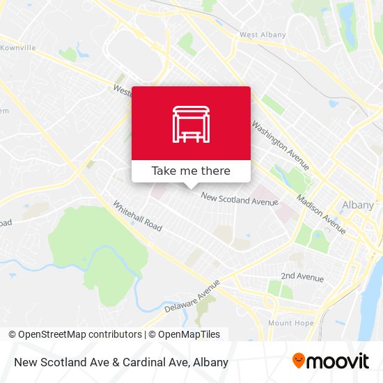 New Scotland Ave & Cardinal Ave map