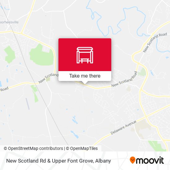 New Scotland Rd & Upper Font Grove map