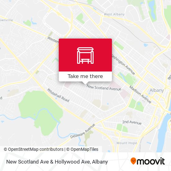 Mapa de New Scotland Ave & Hollywood Ave