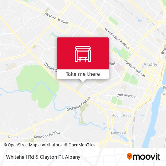 Mapa de Whitehall Rd & Clayton Pl