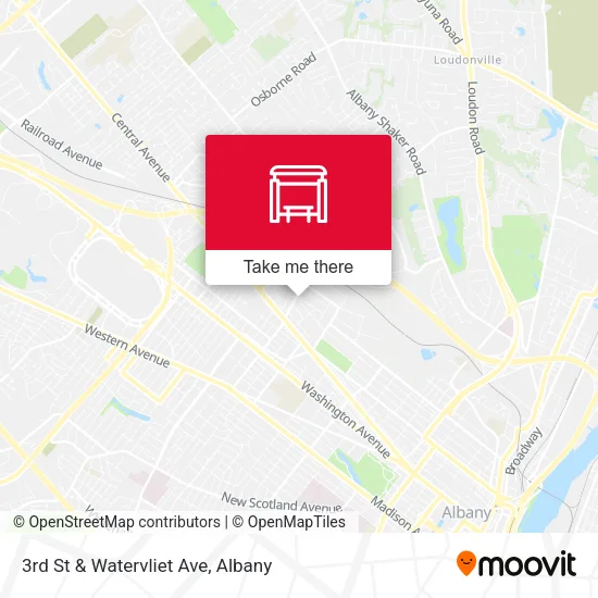 Mapa de 3rd St & Watervliet Ave