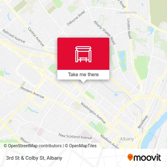 Mapa de 3rd St & Colby St