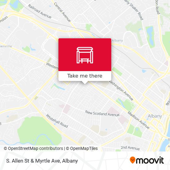 Mapa de S. Allen St & Myrtle Ave