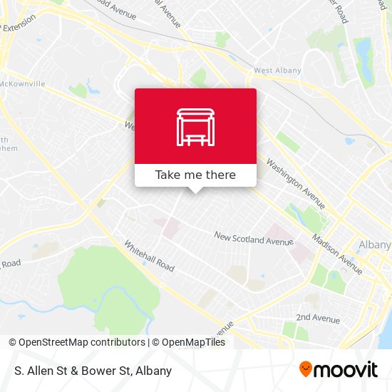 Mapa de S. Allen St & Bower St