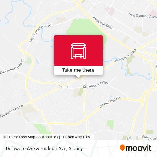 Delaware Ave & Hudson Ave map