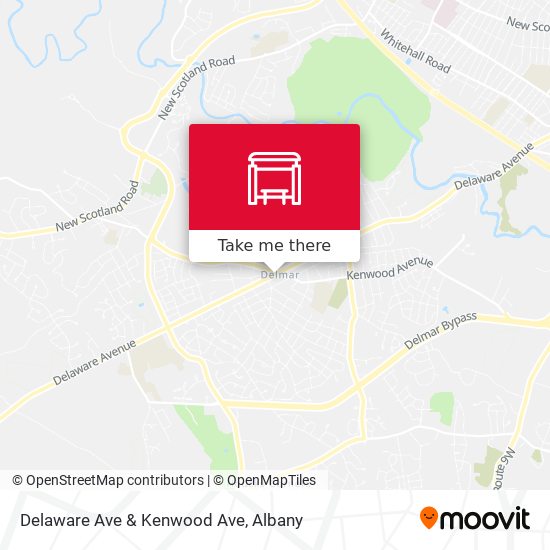 Delaware Ave & Kenwood Ave map