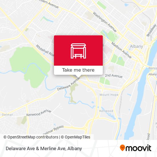 Delaware Ave & Merline Ave map