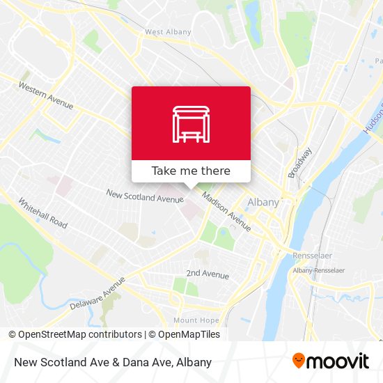 New Scotland Ave & Dana Ave map