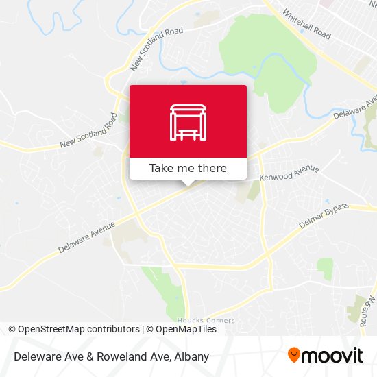Deleware Ave & Roweland Ave map