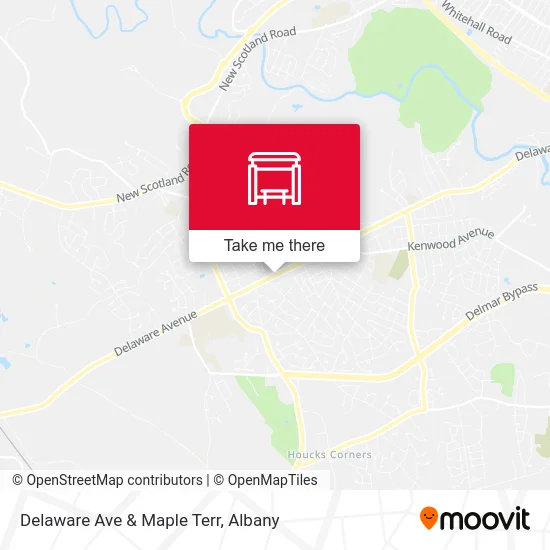 Delaware Ave & Maple Terr map