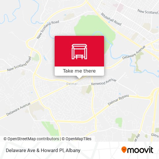 Delaware Ave & Howard Pl map