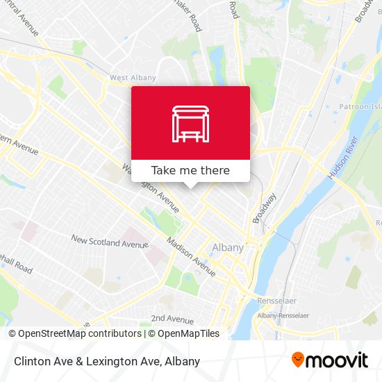 Clinton Ave & Lexington Ave map