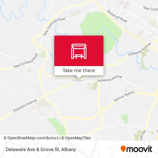 Mapa de Delaware Ave & Grove St