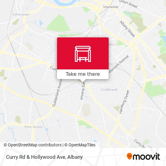 Curry Rd & Hollywood Ave map