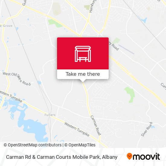 Carman Rd & Carman Courts Mobile Park map