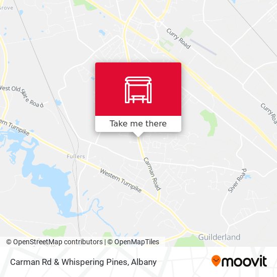 Carman Rd & Whispering Pines map