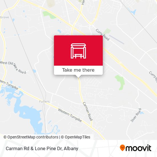 Carman Rd & Lone Pine Dr map