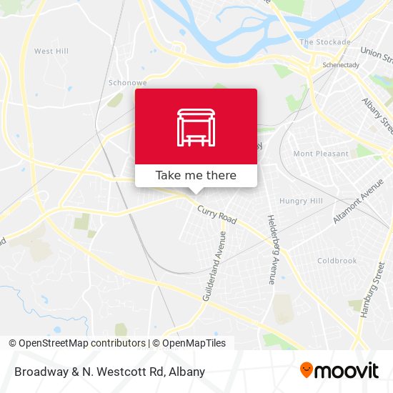 Broadway & N. Westcott Rd map