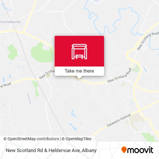 New Scotland Rd & Heldervue Ave map