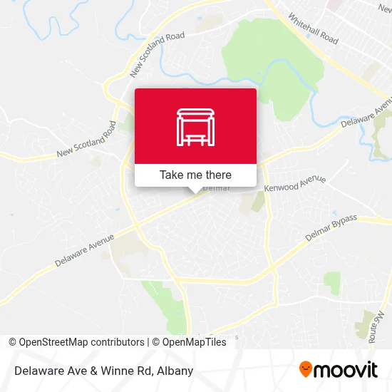 Delaware Ave & Winne Rd map