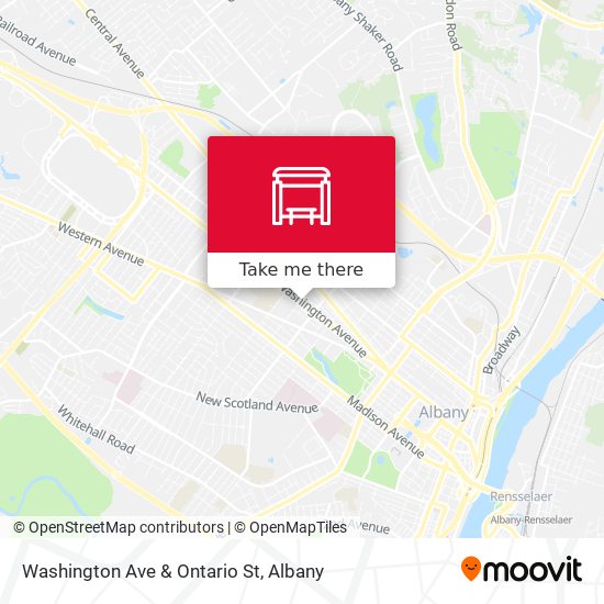 Washington Ave & Ontario St map
