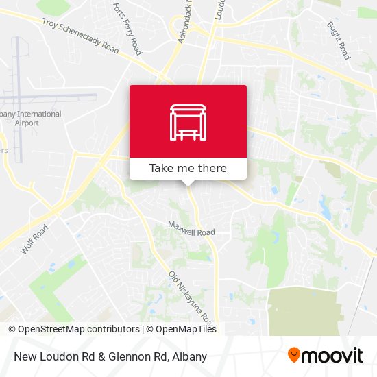 New Loudon Rd & Glennon Rd map