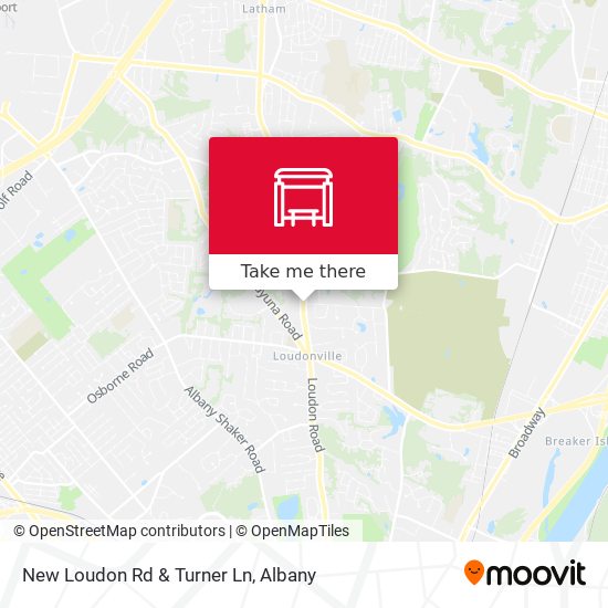New Loudon Rd & Turner Ln map