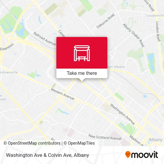 Mapa de Washington Ave & Colvin Ave