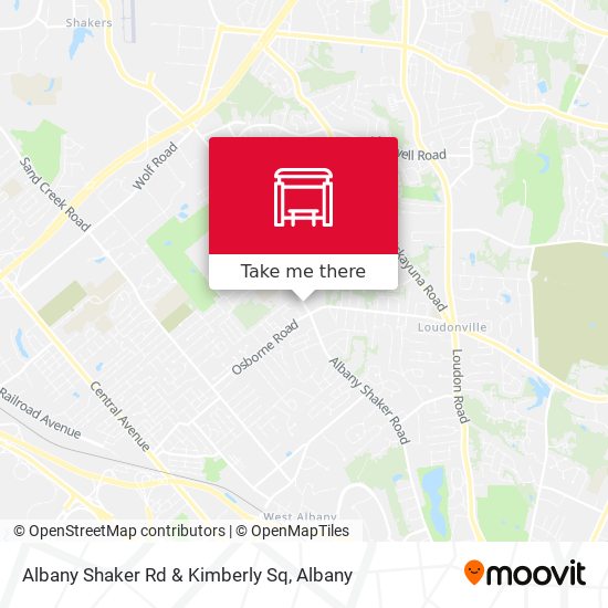 Albany Shaker Rd &  Kimberly Sq map