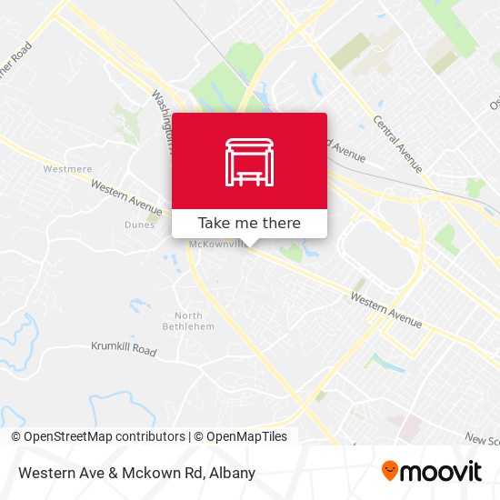 Western Ave & Mckown Rd map