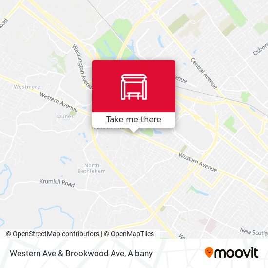 Western Ave & Brookwood Ave map