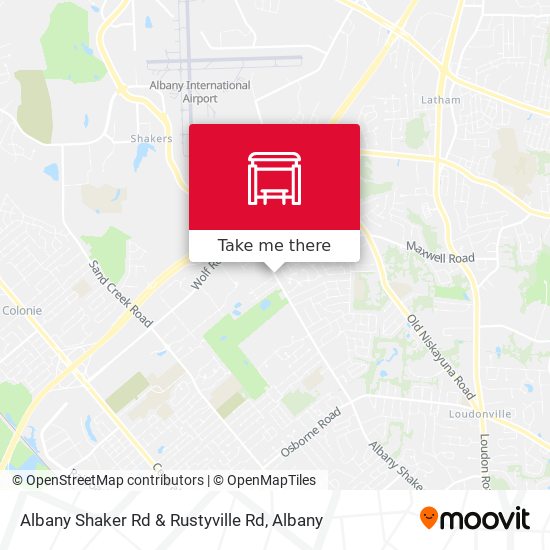 Albany Shaker Rd & Rustyville Rd map