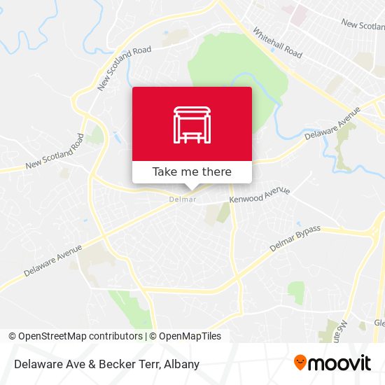 Delaware Ave & Becker Terr map
