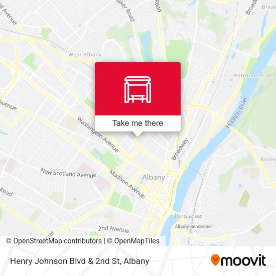 Mapa de Henry Johnson Blvd & 2nd St