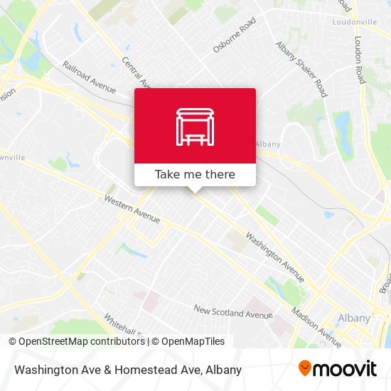 Washington Ave & Homestead Ave map