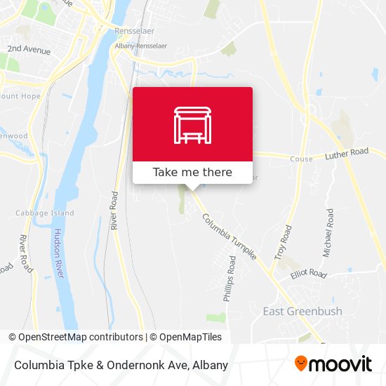 Columbia Tpke & Ondernonk Ave map