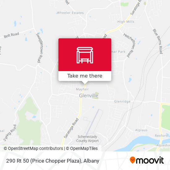 Mapa de 290 Rt 50 (Price Chopper Plaza)