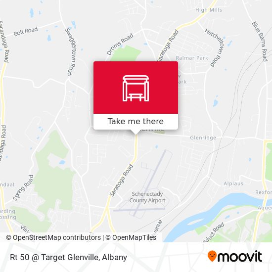 Rt 50 @ Target Glenville map