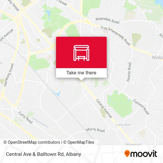Central Ave & Balltown Rd map