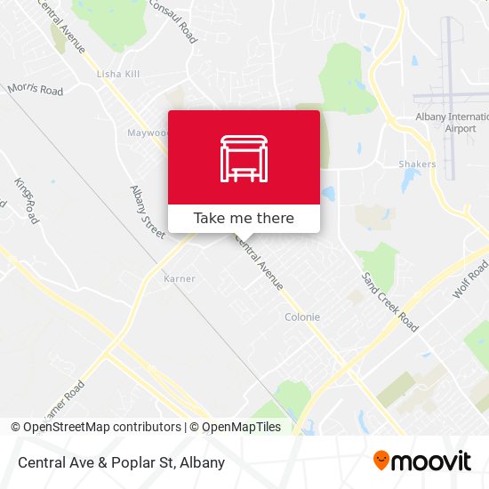 Mapa de Central Ave & Poplar St