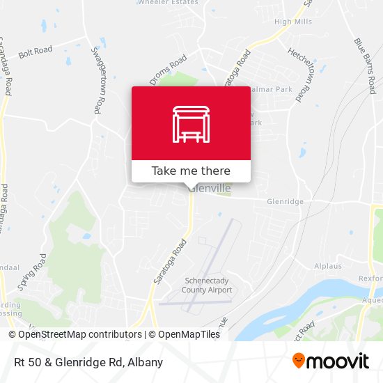 Rt 50 & Glenridge Rd map