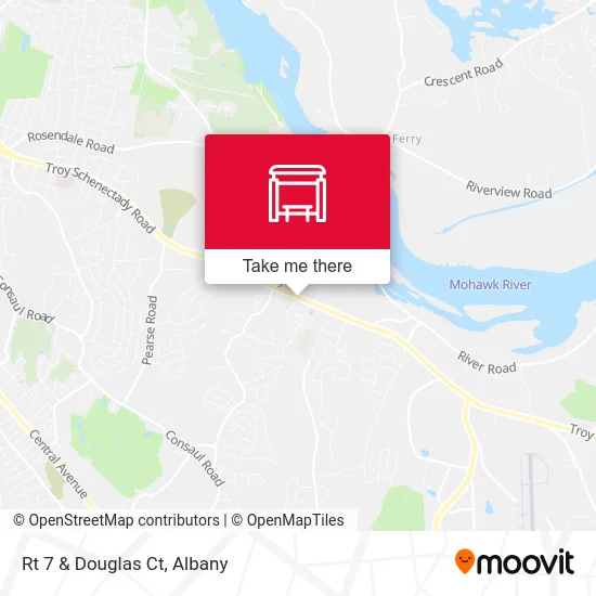 Rt 7 & Douglas Ct map