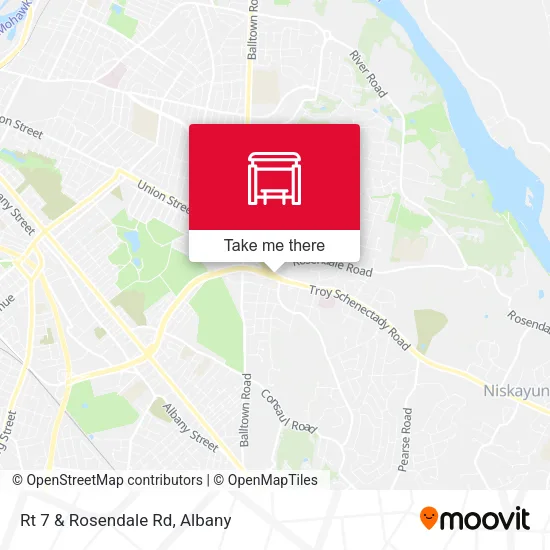 Mapa de Rt 7 & Rosendale Rd
